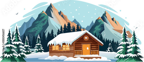 house in the mountains