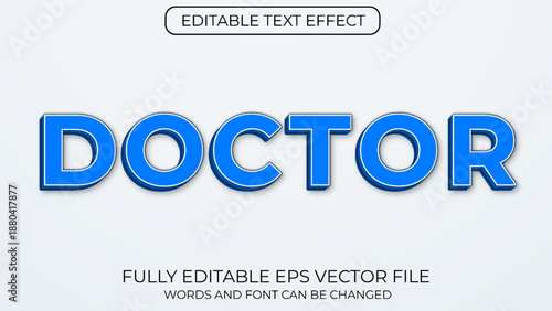 Doctor editable text effect