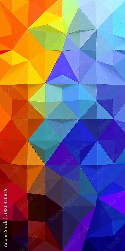 Fototapeta premium Abstract geometric patterns in vibrant colors, perfect for modern presentations, backdrop, abstract