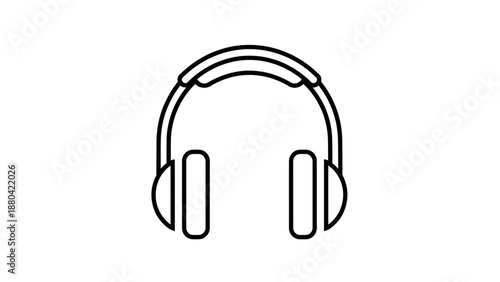 black headphones icon