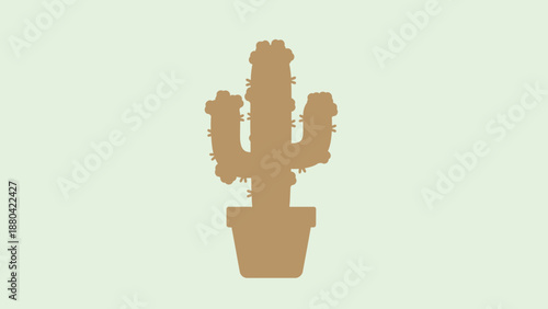 brown cactus plant in pot