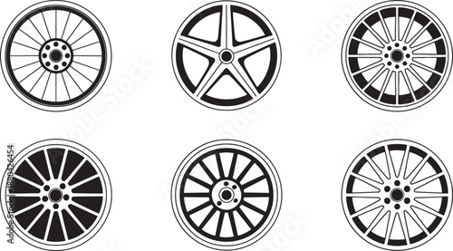 Car wheel tires rims automotive