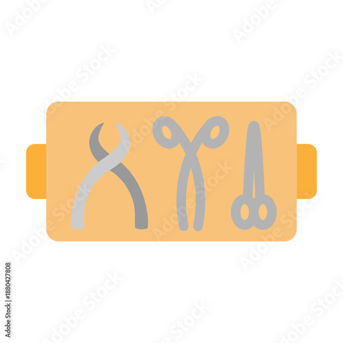 Surgery Tray Vector Flat Icon Design