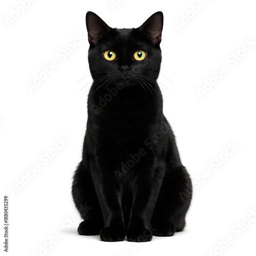 black and white cat