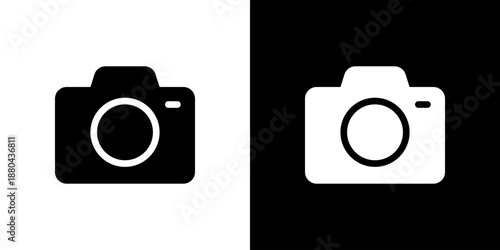 カメラのシンプルなアイコン（ベクター）