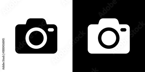 カメラのシンプルなアイコン（ベクター）