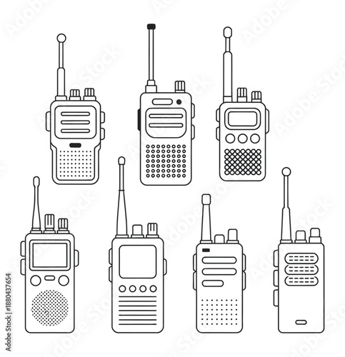 Walkie Talkie building outline drawing, London city architecture, modern skyscraper sketch, linear illustration, cityscape, landmark vector, minimal design, isolated, editable