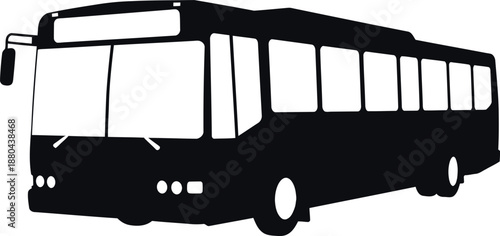 Public Transport City Bus Silhouette