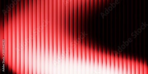 Abstract glowing red gradient waves on dark background with fractal glass texture