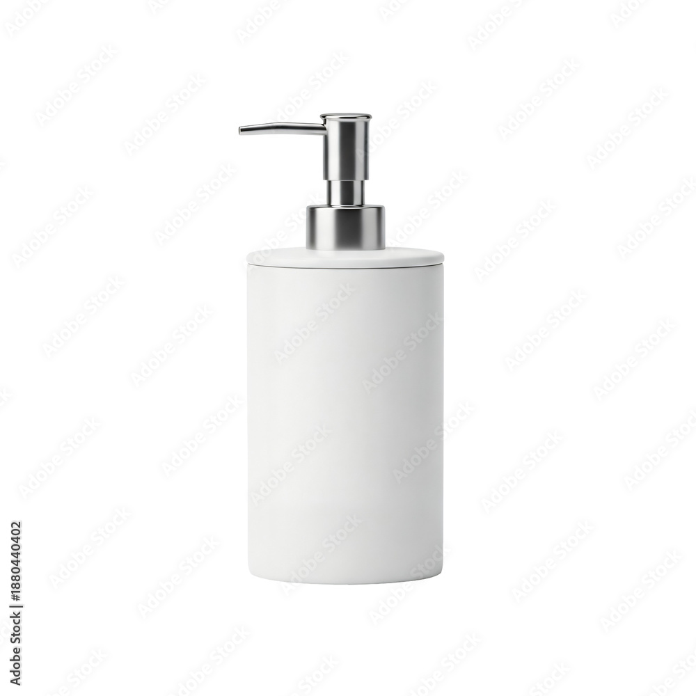 Obraz premium White soap dispenser isolated isolated on transparent background