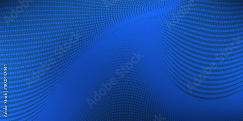 Lines dot blue abstract background, the look of stainless steel, circular lines on a blue simple abstract modern