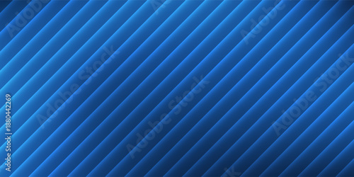Simple blue abstract background, the look of stainless steel, circular lines on a blue simple abstract modern