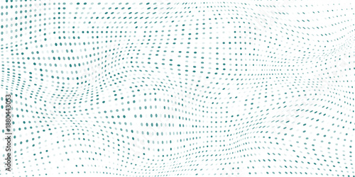 Simple Dot Vector Gradient Blue Color Halftone Background Staggered Dots Pattern Abstract