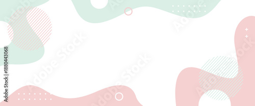 Minimalist abstract geometric banner background. Vector illustration backdrop in pastel color. Suitable sale banners, templates, business ads, events, headers, web, and more