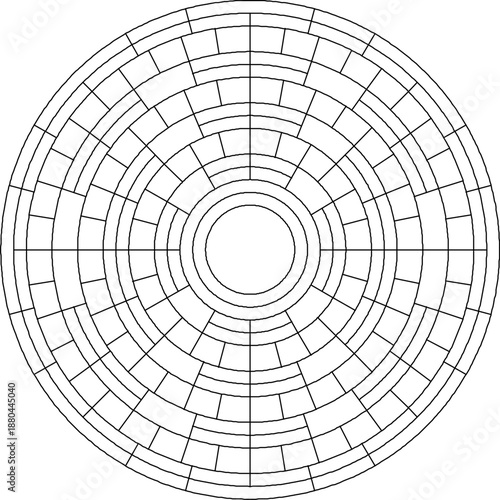 Abstract mandala with geometric pattern design. Perfect circular coloring game for relaxing, art therapy, and mindfulness digital detox.
Easy Coloring Pages for Adults. #820