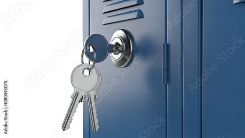 Keys in Blue Locker Lock