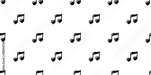 heart seamless pattern keynote music musician icon song symbol valentine vector cartoon doodle tile background gift wrapping paper repeat wallpaper illustration design isolated
