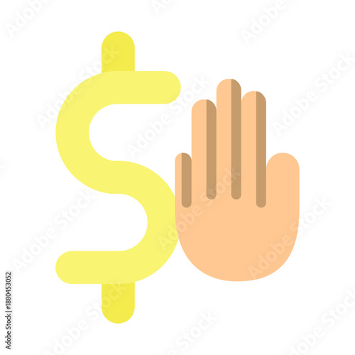 Budget Limit Vector Flat Icon Design