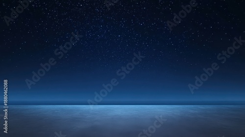 Empty asphalt surface with night sky above, urban minimalist visual for night theme, abstract texture