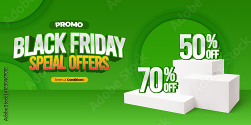 Banner Black Friday Special Offer Design Template Vector EPS