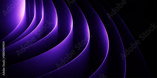 Abstract blue background with glowing pink and purple light waves featuring a digital swirl design and spiral motion texture on a black space wallpaper backdrop