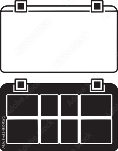 Professional equipment case vector for photography and travel gear