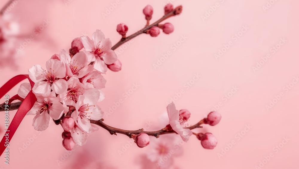 Obraz premium Pink cherry blossom in spring