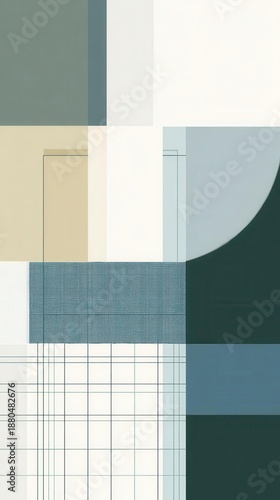 Abstract Geometric Composition with Squares, Rectangles, and Grids