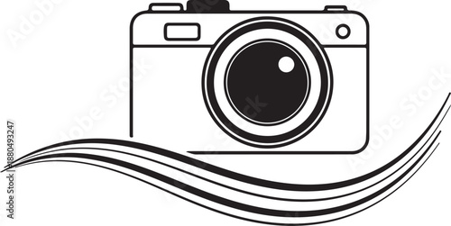 A simple abstract graphic representing a vector file format with text on a white background