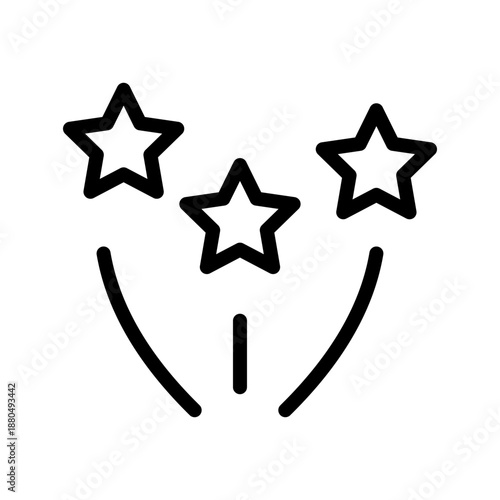 Bold Star icon set for ratings, favorites, awards and highlight UI elements