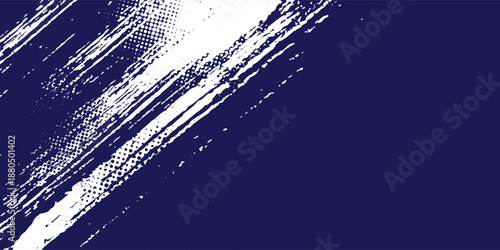 Dots halftone white and blue color pattern gradient grunge texture background. Vector creative design.