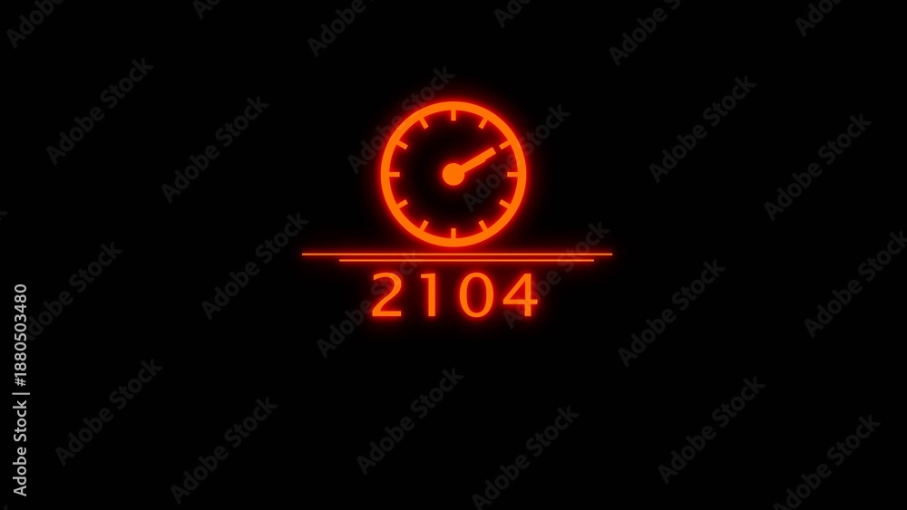 Fototapeta premium New year countdown clock icon illustration. Timer clock icon. Time management clock symbol.