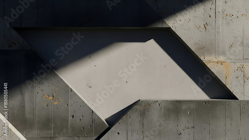 Wallpaper Mural Concrete staircase with shadows abstract architecture detail. Torontodigital.ca
