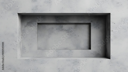 Wallpaper Mural gray concrete niche empty recessed area stone wall. Torontodigital.ca