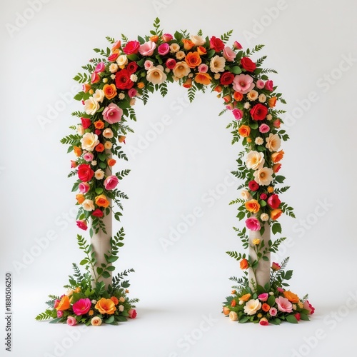Vibrant Floral Arch Decoration for Celebrations