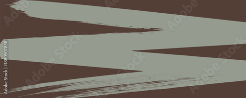 Minimal abstract zigzag background in neutral tone colors for web and branding . Dry Brush Strokes . Brush lines . Vector
