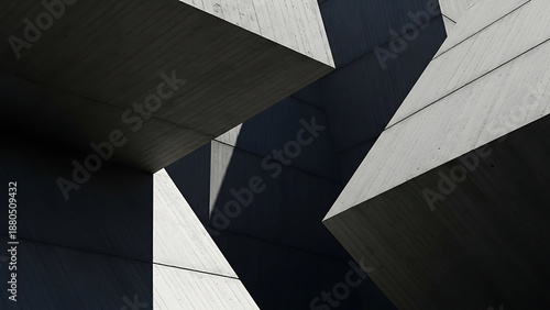 Wallpaper Mural Modern Architecture Geometric Shapes Abstract Concrete Structure. Torontodigital.ca