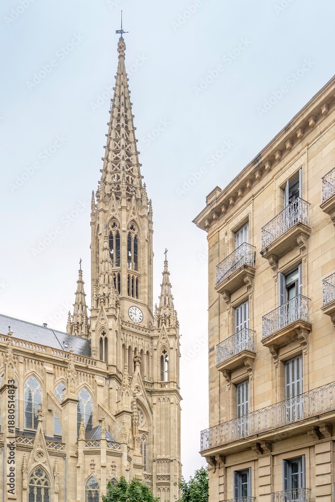 Fototapeta premium Good Shepherd Cathedral (Catedral del Buen Pastor), San Sebastian, Spain