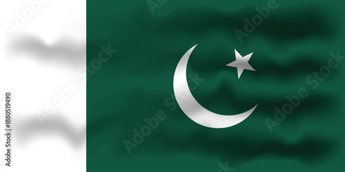 Wavy Pakistani Flag. Pakistan National Flag. Country. The flag of Pakistan. Flags Of The World. Independence Day Of Pakistan. National Day Of Pakistan. Wavy Flag. Waving.