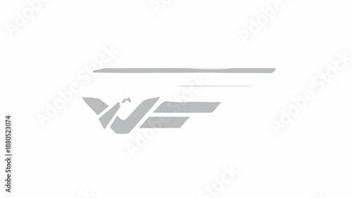 Abstract Speed Motion Wing Graphic for Automotive