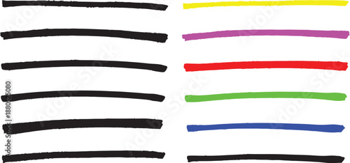 Colorful Horizontal Lines Illustration