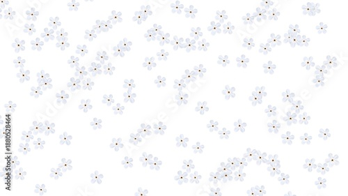 Snowflake Scatter – Delicate White Snow Crystals Floating on Pure Background Winter Magic