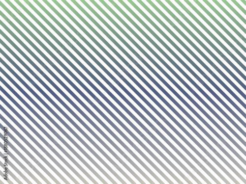 Diagonal striped background with green blue and white colors