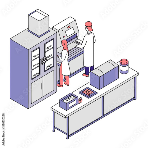 Professional Food Veterinary Residue Analysis and Safety Detection Laboratory Concept