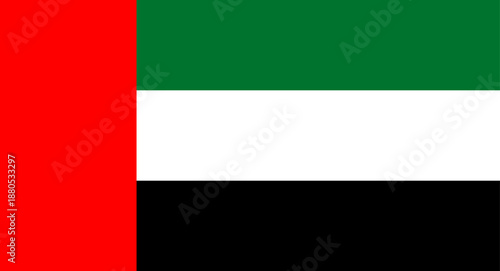United Arab Emirates national flag representing the country