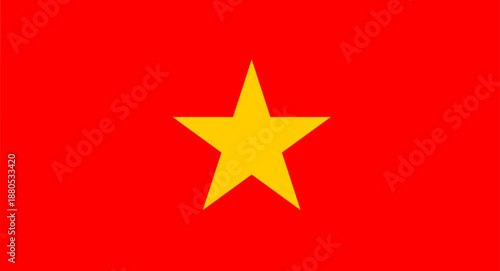 Vietnam national flag representing socialism and unity