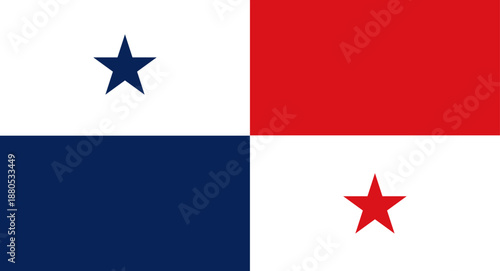 Panama flag representing nation and national identity