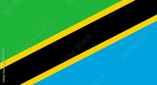 Tanzania national flag representing country identity and patriotism