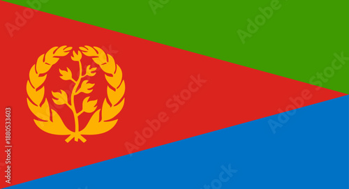 Eritrea national flag representing identity and patriotism