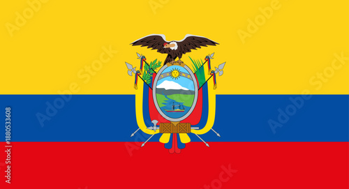 Ecuador flag representing South American national identity